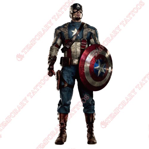 Captain America Customize Temporary Tattoos Stickers NO.89